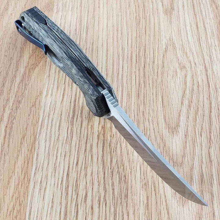 Couteau Reate PL-7 Pivot Lock Lame Acier Nitro-V Manche Micarta Green/Black KIVT REA192 - Livraison Gratuite
