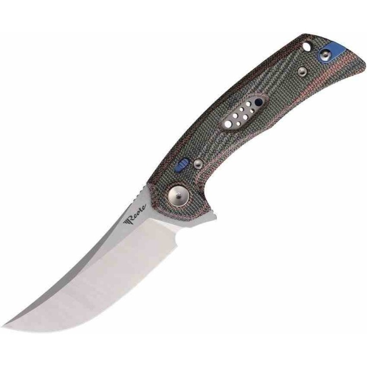Couteau Reate PL-7 Pivot Lock Lame Acier Nitro-V Manche Micarta Red/Black KIVT REA191 - Livraison Gratuite