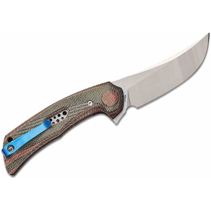 Couteau Reate PL-7 Pivot Lock Lame Acier Nitro-V Manche Micarta Red/Black KIVT REA191 - Livraison Gratuite
