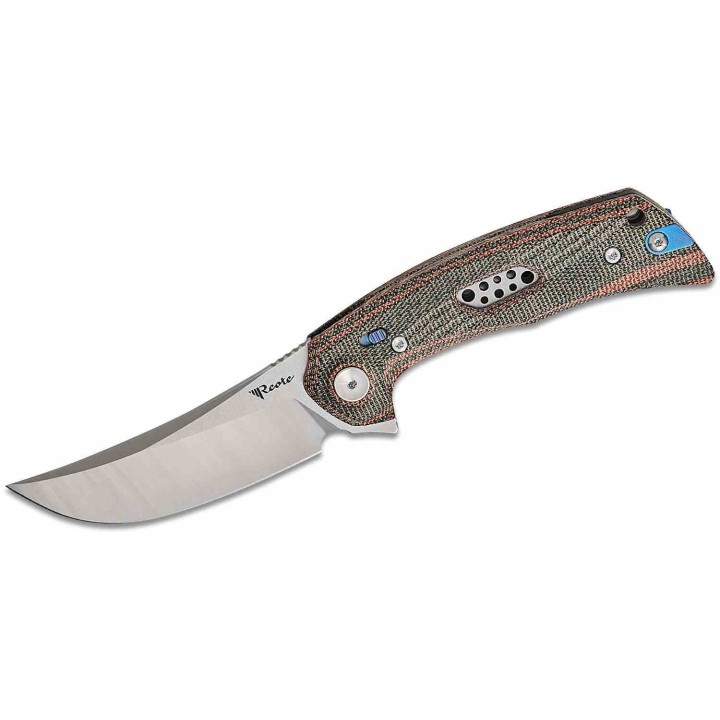 Couteau Reate PL-7 Pivot Lock Lame Acier Nitro-V Manche Micarta Red/Black KIVT REA191 - Livraison Gratuite