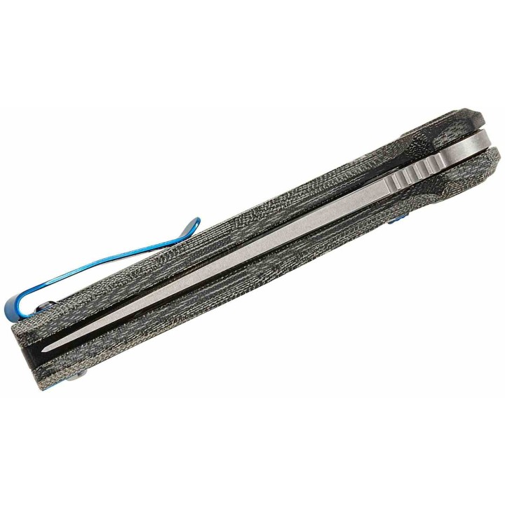 Couteau Reate PL-7 Pivot Lock Lame Acier Nitro-V Manche Micarta Black KIVT REA193 - Livraison Gratuite