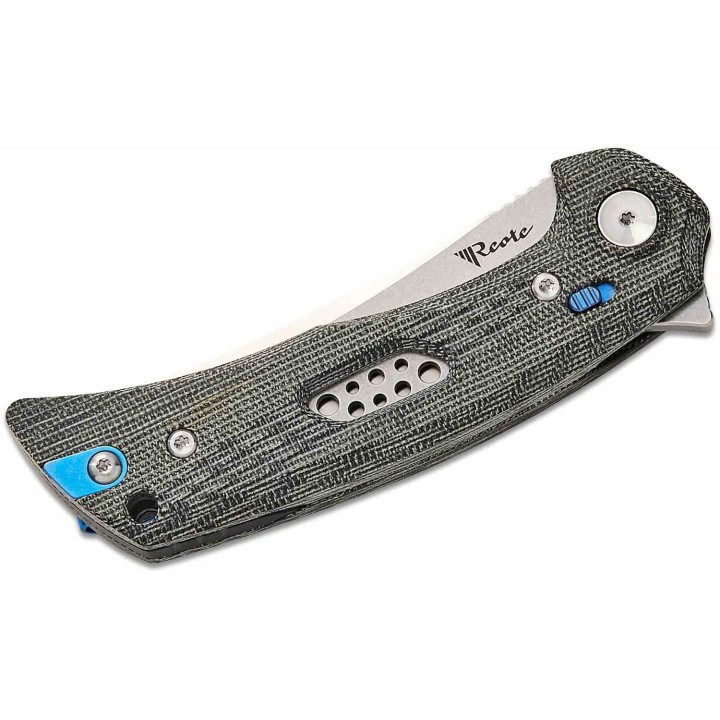 Couteau Reate PL-7 Pivot Lock Lame Acier Nitro-V Manche Micarta Black KIVT REA193 - Livraison Gratuite