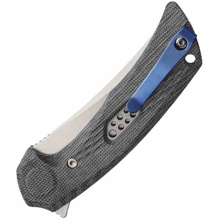 Couteau Reate PL-7 Pivot Lock Lame Acier Nitro-V Manche Micarta Black KIVT REA193 - Livraison Gratuite