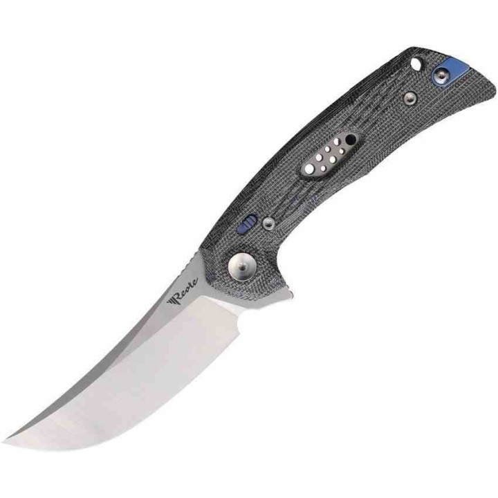 Couteau Reate PL-7 Pivot Lock Lame Acier Nitro-V Manche Micarta Black KIVT REA193 - Livraison Gratuite