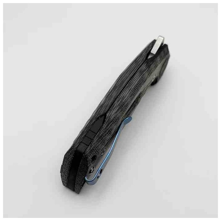 Couteau Reate PL-7 Pivot Lock Lame Acier Nitro-V Manche Micarta Black KIVT REA193 - Livraison Gratuite