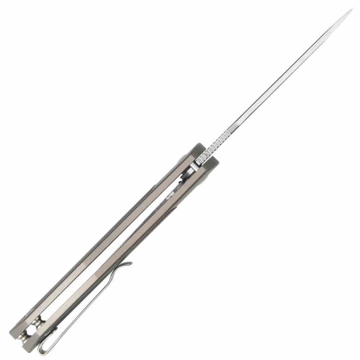 Couteau CJRB Droma Lame Acier AR-RPM9 Manche Alu Champagne/G10 KIVT Linerlock J1963BK - Livraison Gratuite