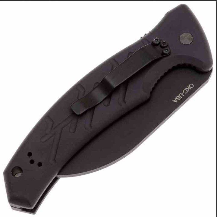 Couteau Automatique Ontario OKC Rescue Knife Lame Acier 154CM Poignée en Aluminium USA Button Lock ON8739 - Livraison Gratuite