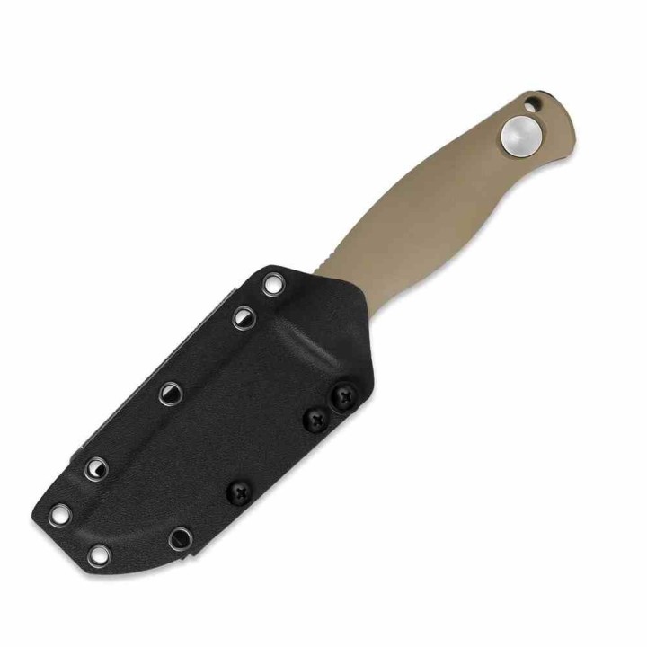 Couteau Kizer Polaris Lame Acier 1095 Manche G10 Tan Etui Kydex KI1100A4 - Livraison Gratuite