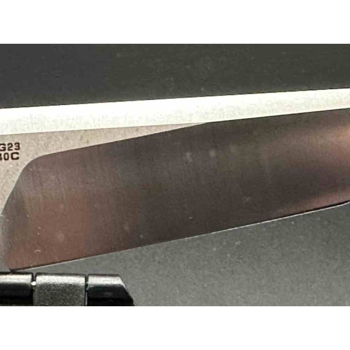 Couteau Stedemon NOC DG23 Lame Tanto Acier 440C Manche Blue/White G10/Acier STEDG2303 - Livraison Gratuite