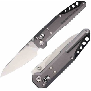 Couteau NOC Knives Dark Feather Lame Acier M390 Manche Titane Crossbar Lock KIVT NOCMT2703 - Livraison Gratuite