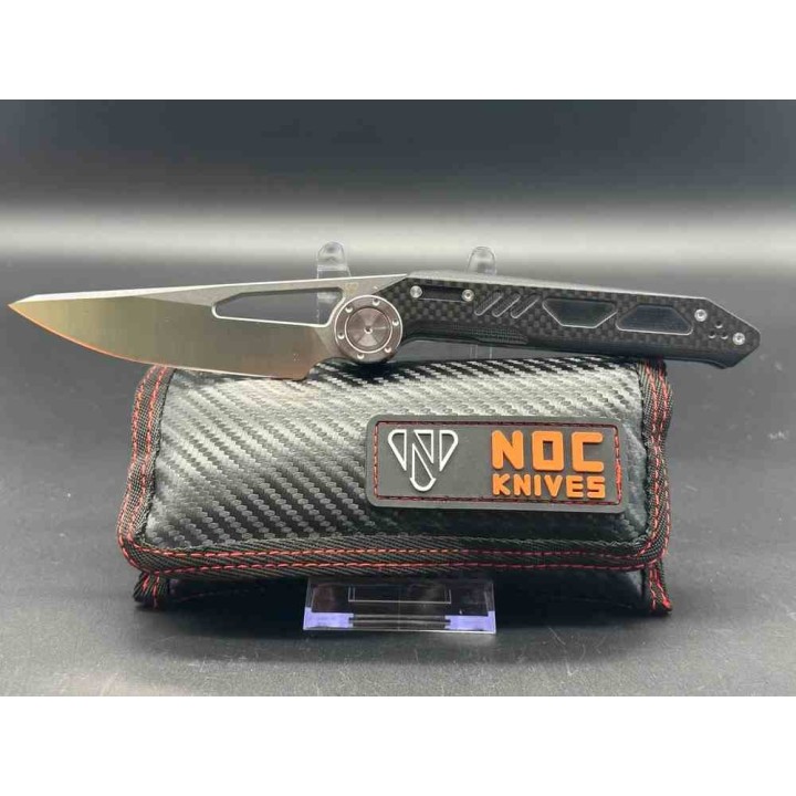 Couteau Stedemon NOC Knives DG-04 Black Lame Acier 440C Manche G10 Linerlock IKBS STEDG0401 - Livraison Gratuite