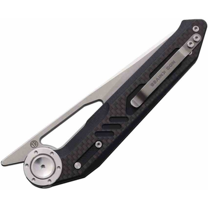 Couteau Stedemon NOC Knives DG-04 Black Lame Acier 440C Manche G10 Linerlock IKBS STEDG0401 - Livraison Gratuite