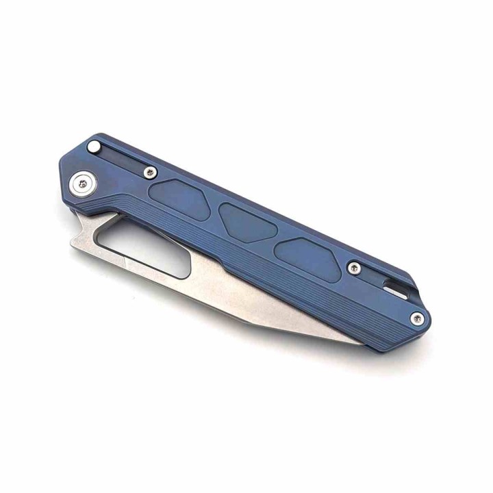 Couteau Stedemon NOC Knives DT-03 Lame Acier VG-10 Manche Titane Purple Framelock STEDT03BLU - Livraison Gratuite