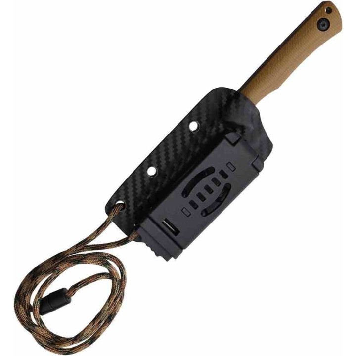 Couteau Rough Ryder Lame Acier 440 Manche G10 Brown Etui Kydex RR2709 - Livraison Gratuite