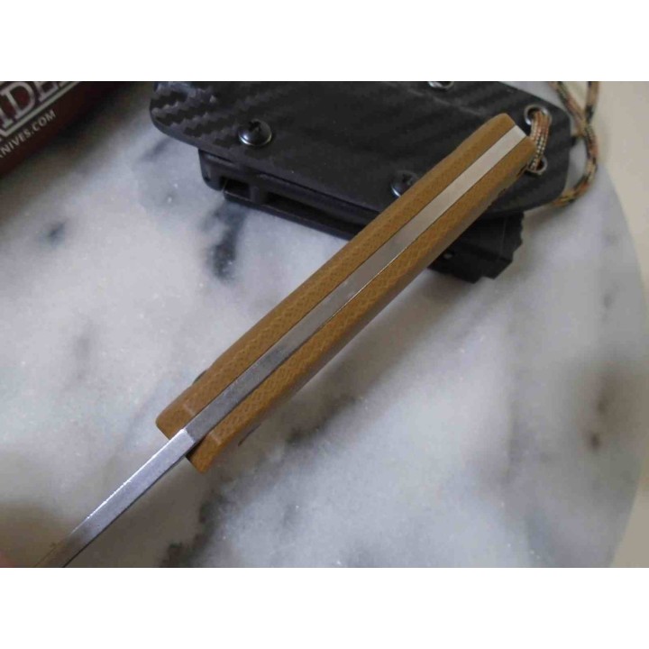 Couteau Rough Ryder Lame Acier 440 Manche G10 Brown Etui Kydex RR2709 - Livraison Gratuite