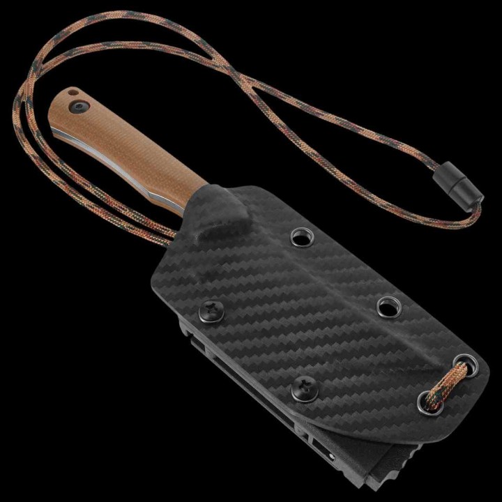 Couteau Rough Ryder Lame Acier 440 Manche G10 Brown Etui Kydex RR2709 - Livraison Gratuite