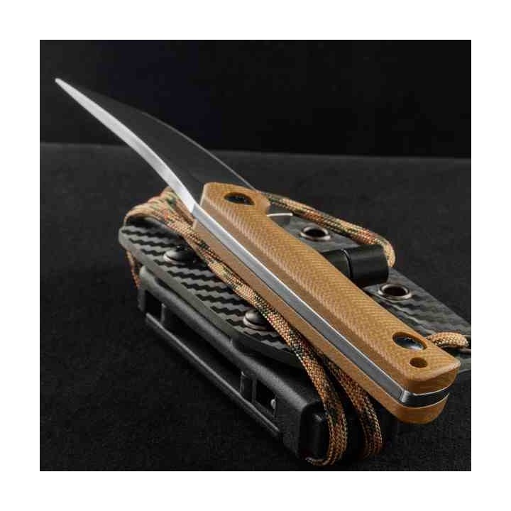 Couteau Rough Ryder Lame Acier 440 Manche G10 Brown Etui Kydex RR2709 - Livraison Gratuite
