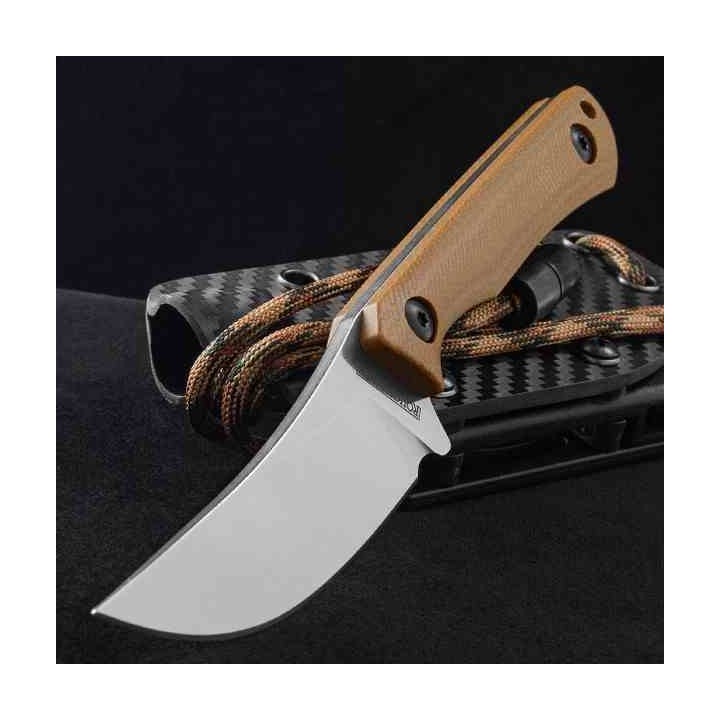 Couteau Rough Ryder Lame Acier 440 Manche G10 Brown Etui Kydex RR2709 - Livraison Gratuite