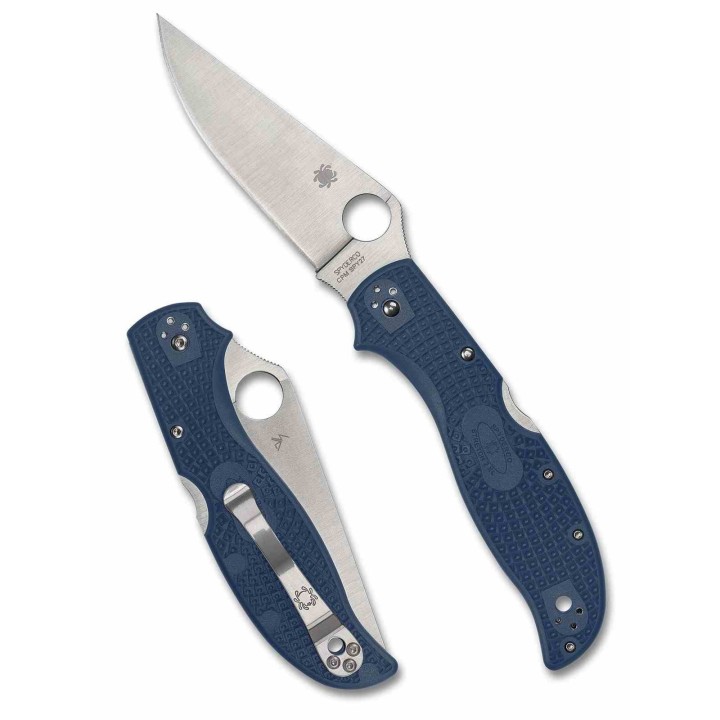 Couteau Spyderco Stretch 2 XL Lightweight Lame Acier CPM-SPY27 Manche FRN Lockback Made Japan SC258PCBL - Livraison Gratuite