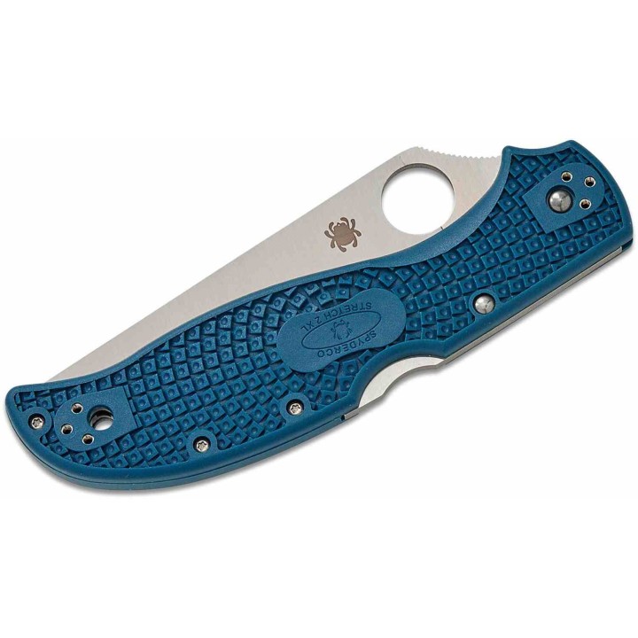 Couteau Spyderco Stretch 2 XL Lightweight Lame Acier CPM-SPY27 Manche FRN Lockback Made Japan SC258PCBL - Livraison Gratuite