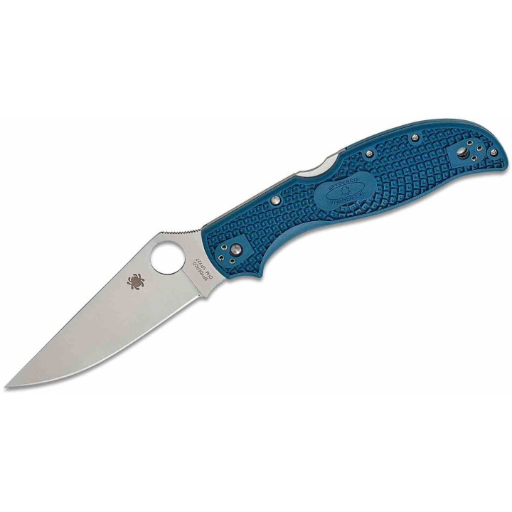 Couteau Spyderco Stretch 2 XL Lightweight Lame Acier CPM-SPY27 Manche FRN Lockback Made Japan SC258PCBL - Livraison Gratuite