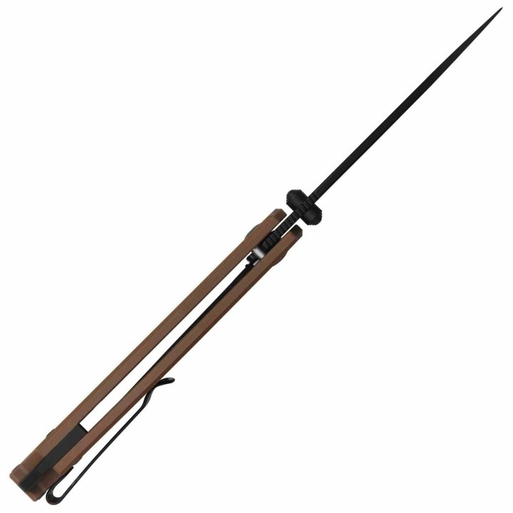 Couteau ArtisanCutlery Tradition V2 Lame Acier AR-RPM9 Manche G10 Brown Liner Lock ATZ1702MBBN - Livraison Gratuite
