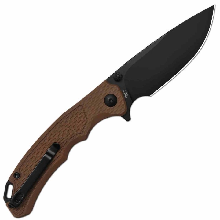 Couteau ArtisanCutlery Tradition V2 Lame Acier AR-RPM9 Manche G10 Brown Liner Lock ATZ1702MBBN - Livraison Gratuite
