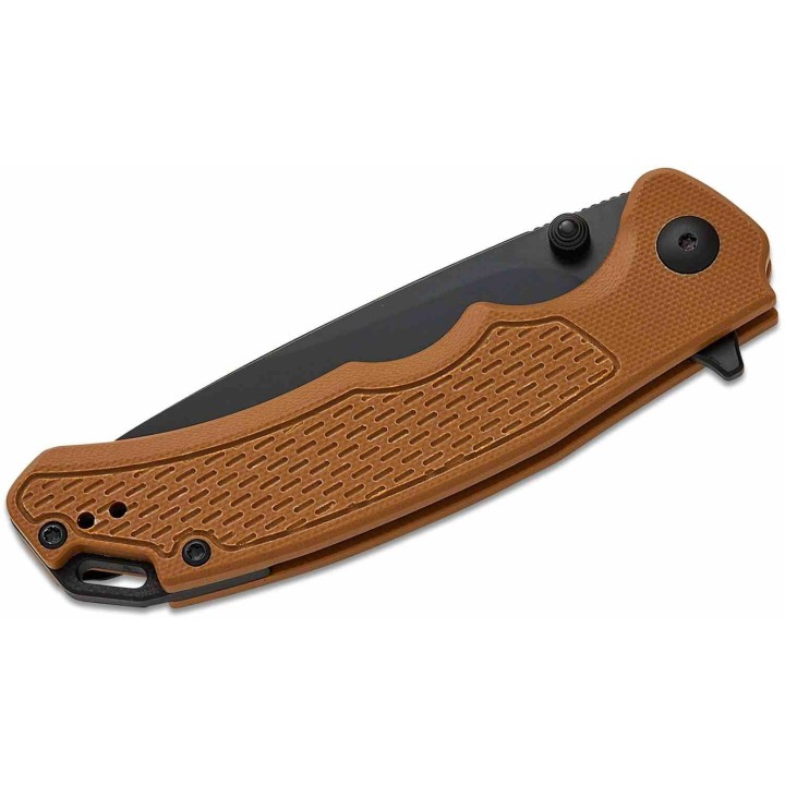 Couteau ArtisanCutlery Tradition V2 Lame Acier AR-RPM9 Manche G10 Brown Liner Lock ATZ1702MBBN - Livraison Gratuite