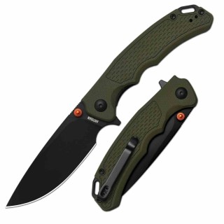 Couteau ArtisanCutlery Tradition V2 Lame Acier AR-RPM9 Blk Manche G10 Green Liner Lock ATZ1702MGN - Livraison Gratuite