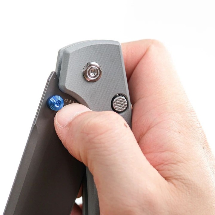 Couteau Vosteed Raccoon® Top Liner Lock Lame Acier 14C28N Manche G10 Gray IKBS VOSA2918 - Livraison Gratuite