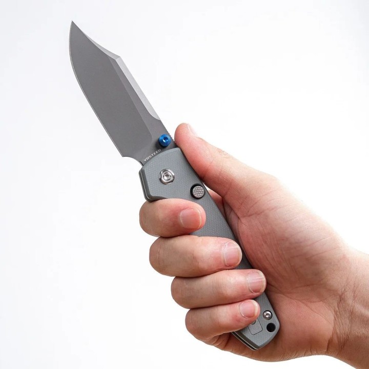 Couteau Vosteed Raccoon® Top Liner Lock Lame Acier 14C28N Manche G10 Gray IKBS VOSA2918 - Livraison Gratuite