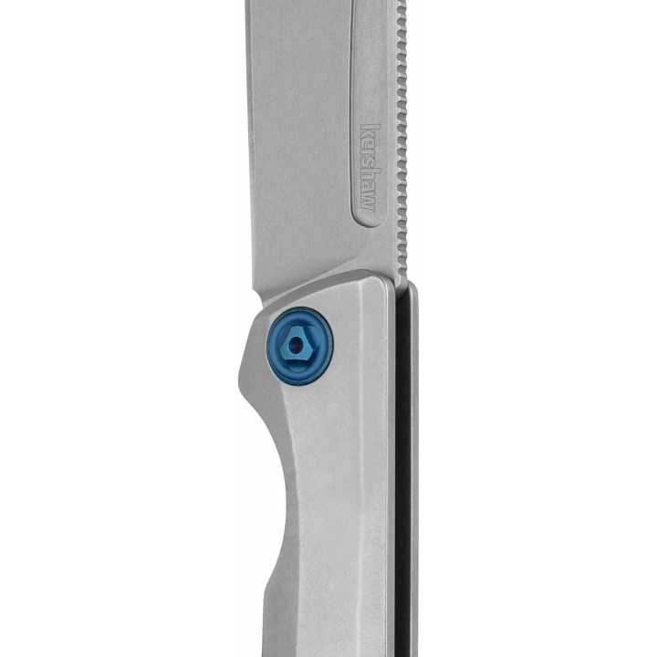 Couteau Kershaw Highball XL Lame Acier D2 Manche Acier Gris KIVT Frame Lock KS7020 - Livraison Gratuite