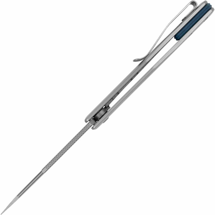 Couteau Kershaw Highball XL Lame Acier D2 Manche Acier Gris KIVT Frame Lock KS7020 - Livraison Gratuite