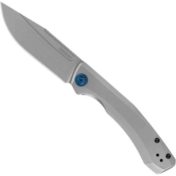 Couteau Kershaw Highball XL Lame Acier D2 Manche Acier Gris KIVT Frame Lock KS7020 - Livraison Gratuite
