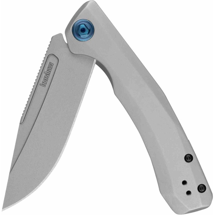 Couteau Kershaw Highball XL Lame Acier D2 Manche Acier Gris KIVT Frame Lock KS7020 - Livraison Gratuite