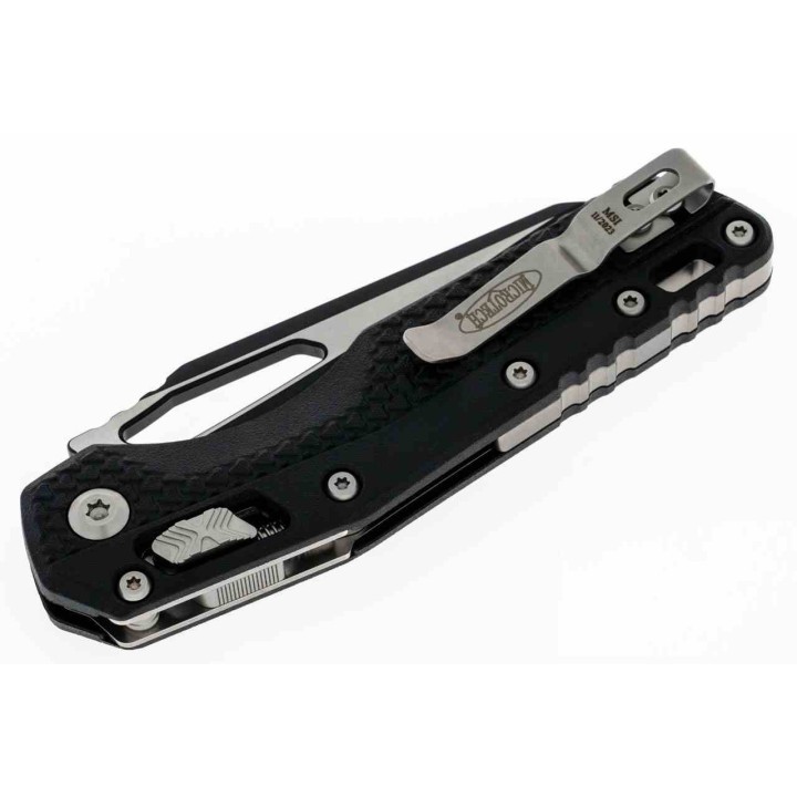 Couteau Microtech MSI RAM-LOK Lame Sheepsfoot Acier M390MK Manche Polymère RAM-LOK Made in USA MCT210T1PMBK - Livraison Gratuite