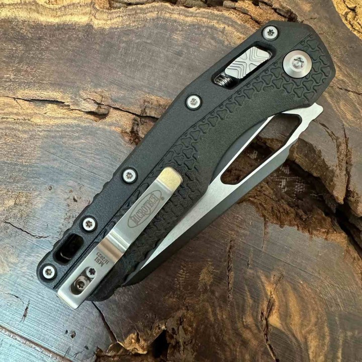 Couteau Microtech MSI RAM-LOK Lame Sheepsfoot Acier M390MK Manche Polymère RAM-LOK Made in USA MCT210T1PMBK - Livraison Gratuite