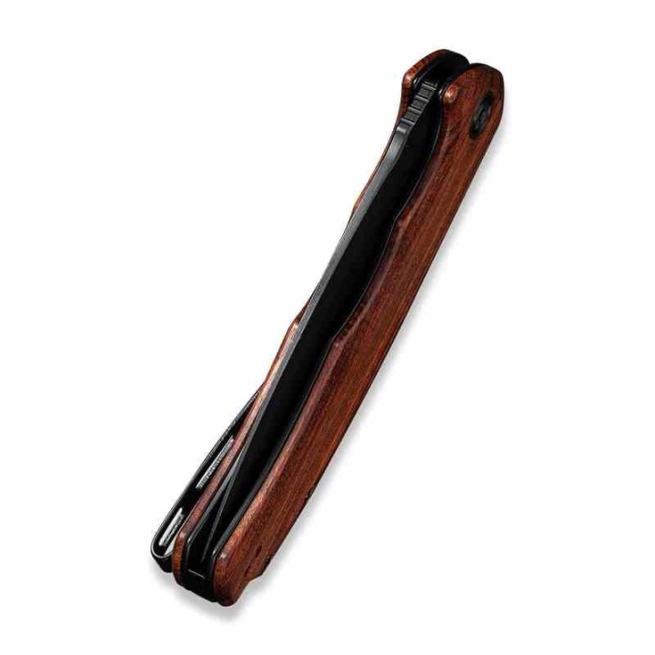 Couteau CIVIVI Praxis Lame Acier 9Cr18MoV Manche Bois Cuibourtia KIVT Linerlock CIVC803H - Livraison Gratuite