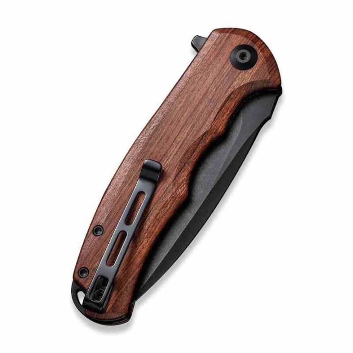 Couteau CIVIVI Praxis Lame Acier 9Cr18MoV Manche Bois Cuibourtia KIVT Linerlock CIVC803H - Livraison Gratuite