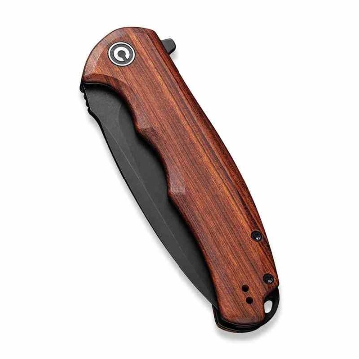 Couteau CIVIVI Praxis Lame Acier 9Cr18MoV Manche Bois Cuibourtia KIVT Linerlock CIVC803H - Livraison Gratuite