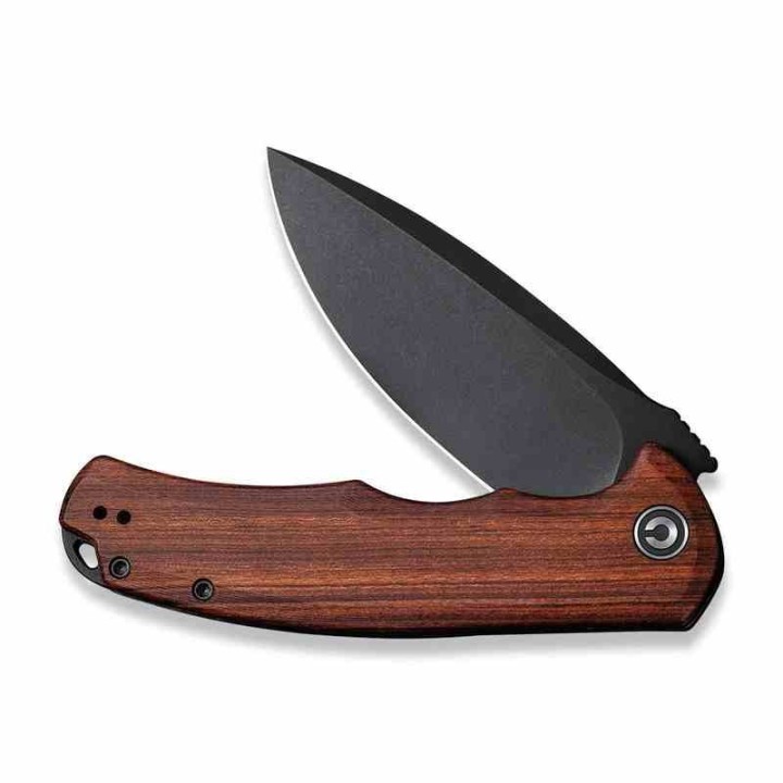 Couteau CIVIVI Praxis Lame Acier 9Cr18MoV Manche Bois Cuibourtia KIVT Linerlock CIVC803H - Livraison Gratuite