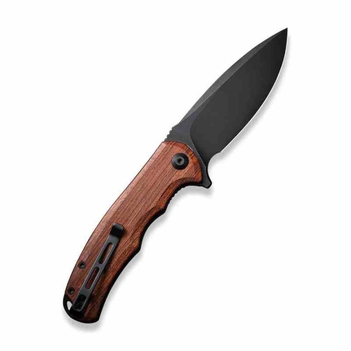 Couteau CIVIVI Praxis Lame Acier 9Cr18MoV Manche Bois Cuibourtia KIVT Linerlock CIVC803H - Livraison Gratuite