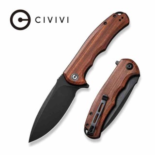 Couteau CIVIVI Praxis Lame Acier 9Cr18MoV Manche Bois Cuibourtia KIVT Linerlock CIVC803H - Livraison Gratuite