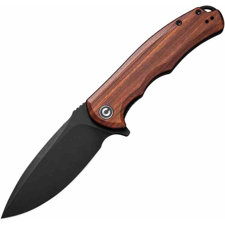 Couteau CIVIVI Praxis Lame Acier 9Cr18MoV Manche Bois Cuibourtia KIVT Linerlock CIVC803H - Livraison Gratuite