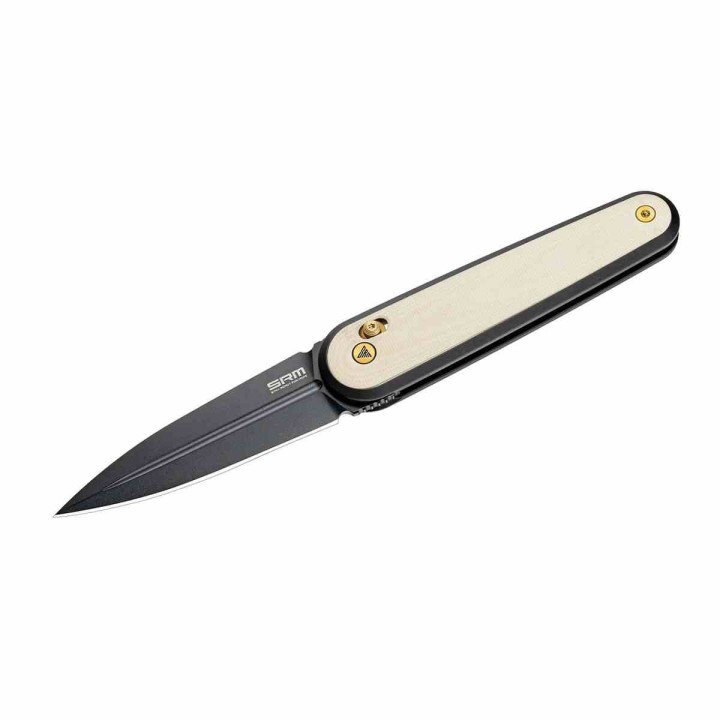 Couteau SRM Twin 251MB-GT2 Lame Acier N690 Manche G10 Ambi Lock KIVT Clip SRM251MBGT2 - Livraison Gratuite