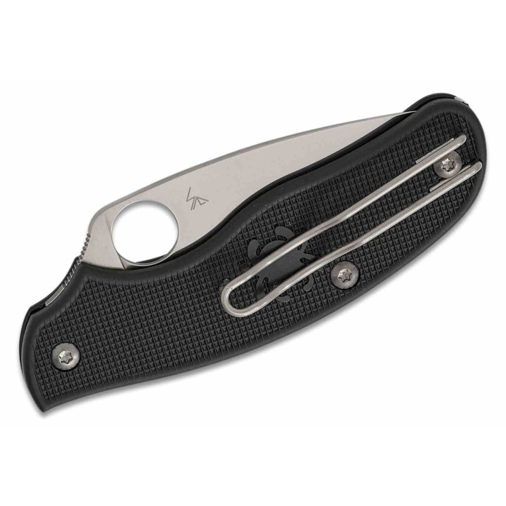Couteau Spyderco Metropolitan Lightweight Lame Satinée M398 Manche FRN Noir Italy SC213PBK - Livraison Gratuite