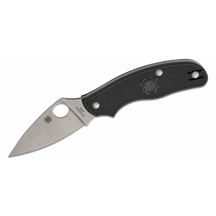 Couteau Spyderco Metropolitan Lightweight Lame Satinée M398 Manche FRN Noir Italy SC213PBK - Livraison Gratuite