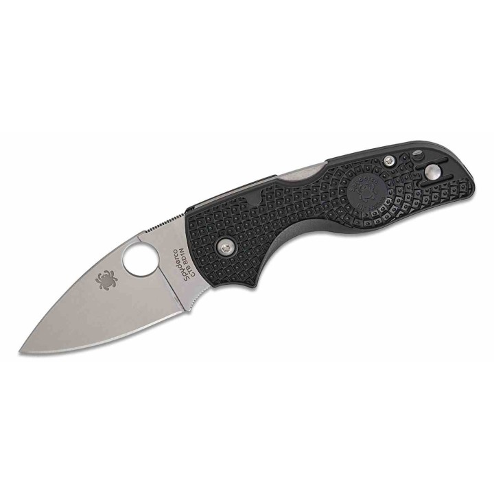Couteau Spyderco Lil' Native Lightweight Lame Acier CTS BD1N Manche FRN Noir Made USA SC230PBK - Livraison Gratuite