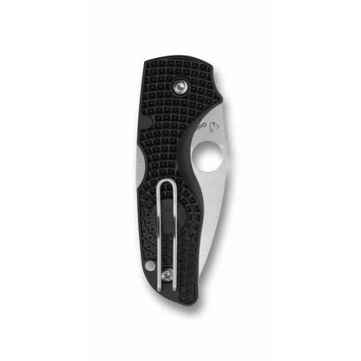 Couteau Spyderco Lil' Native Lightweight Lame Acier CTS BD1N Manche FRN Noir Made USA SC230PBK - Livraison Gratuite