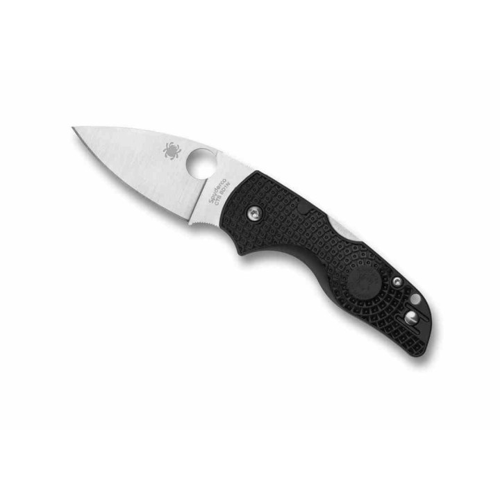 Couteau Spyderco Lil' Native Lightweight Lame Acier CTS BD1N Manche FRN Noir Made USA SC230PBK - Livraison Gratuite